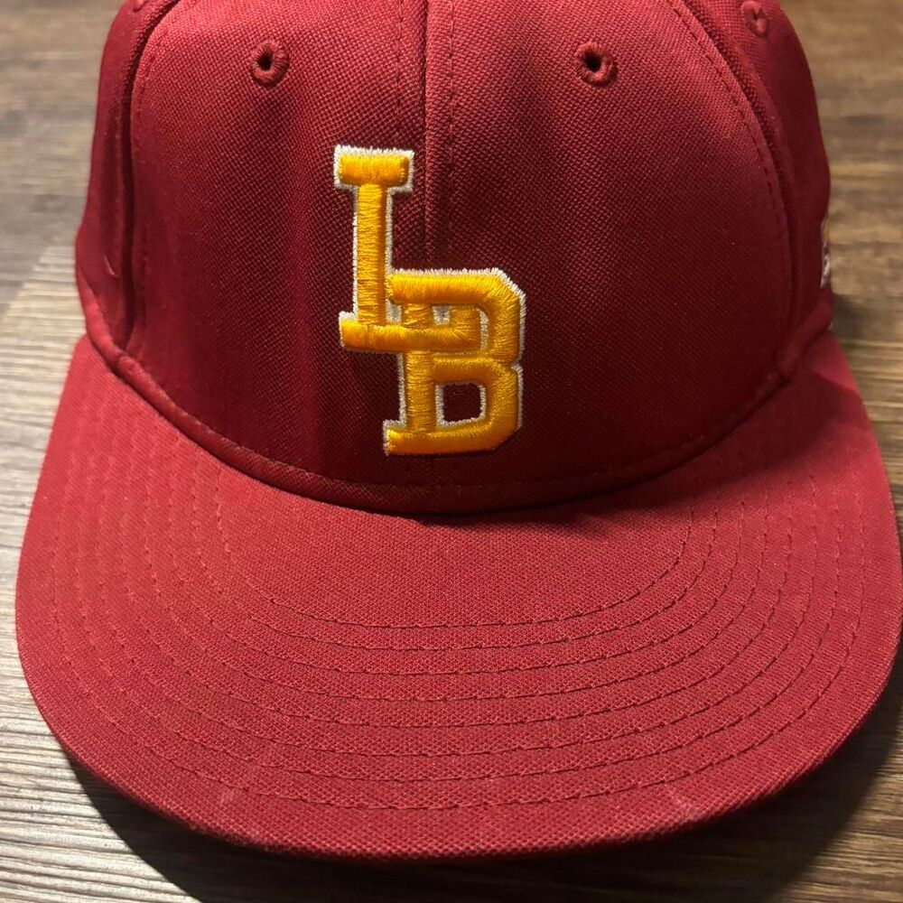 Unbranded Men's Red and Burgundy Hat
